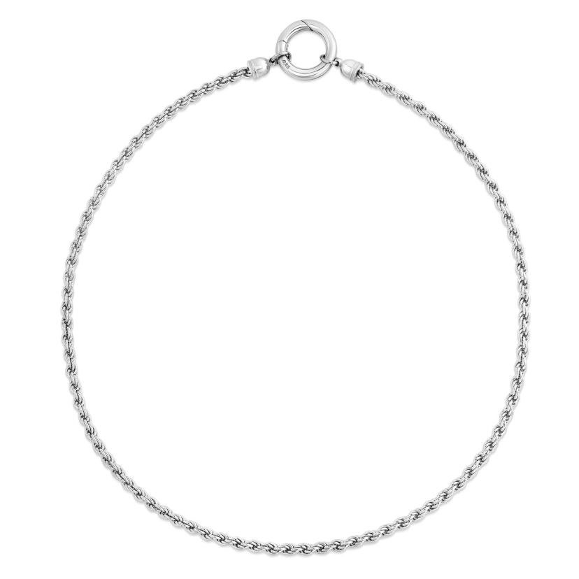 Sterling Silver Rope Necklace
