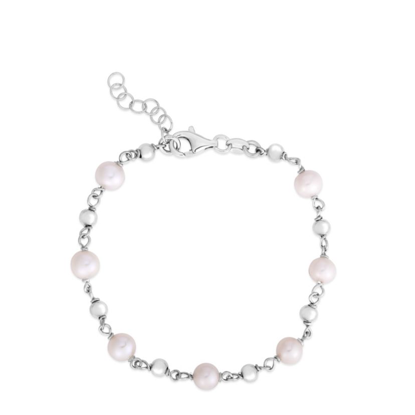Sterling Silver Pearl Bracelet