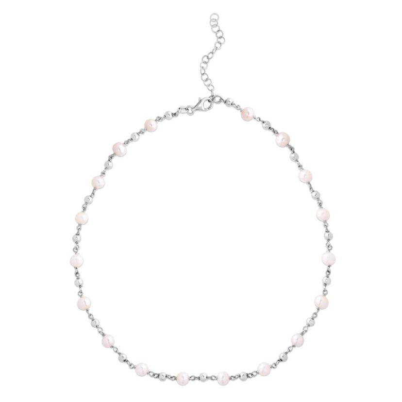 Sterling Silver Pearl Necklace