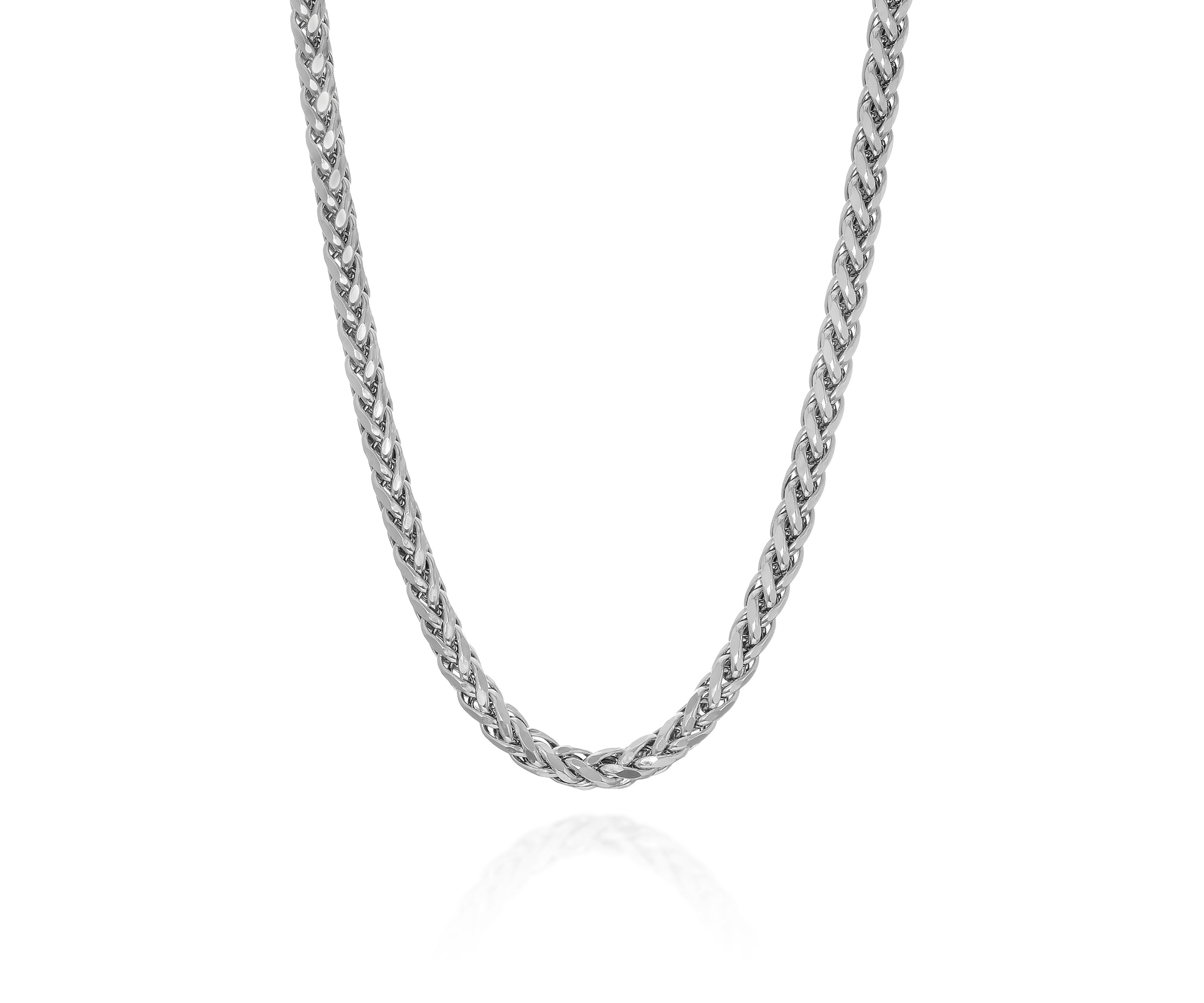 Sterling Silver Square Chain Necklace