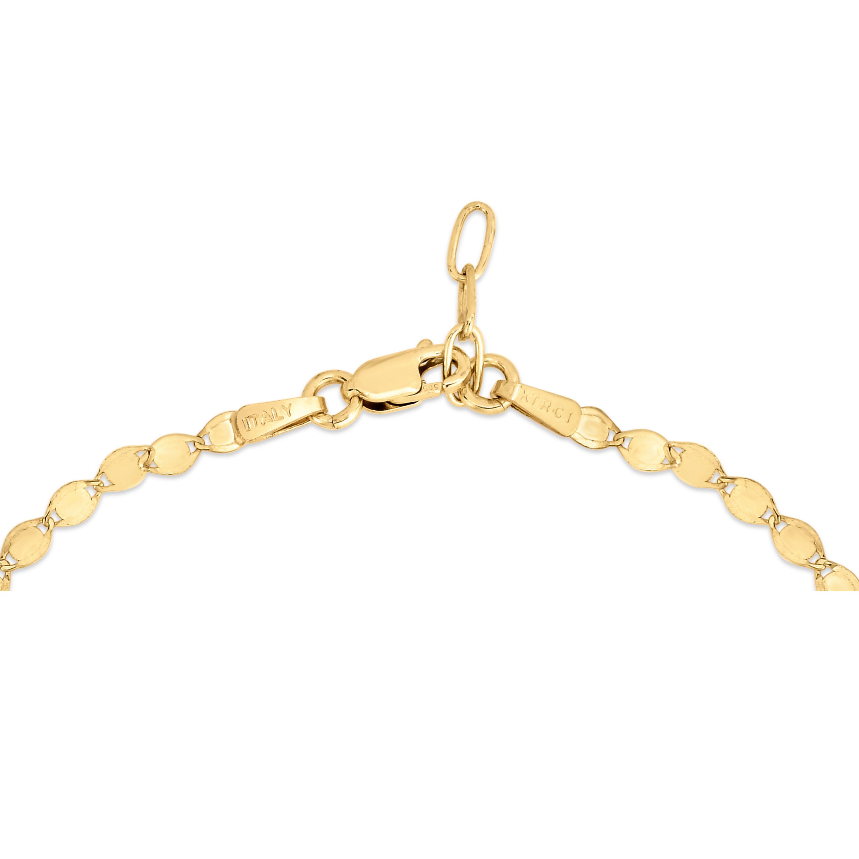 14Ky Mirror Bracelet With Citrine