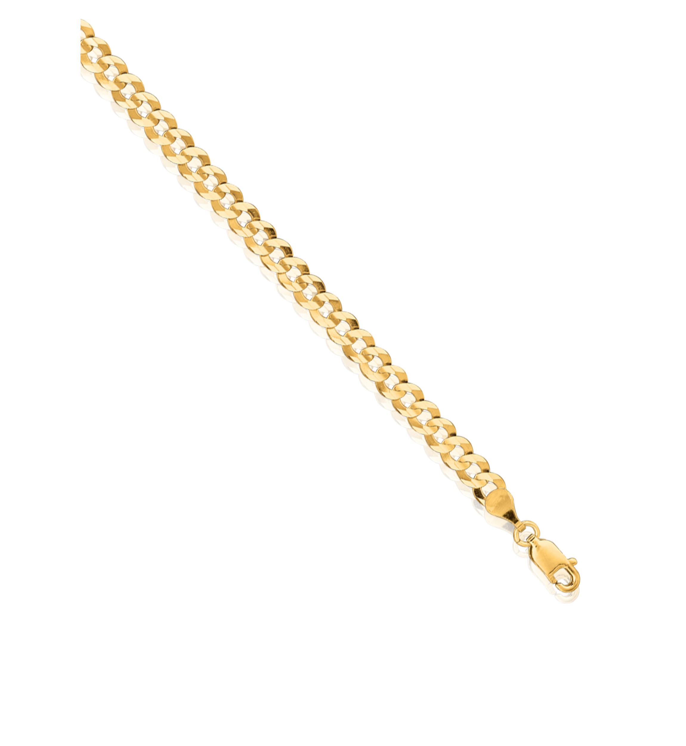 14k Yellow Gold Curb Link Bracelet