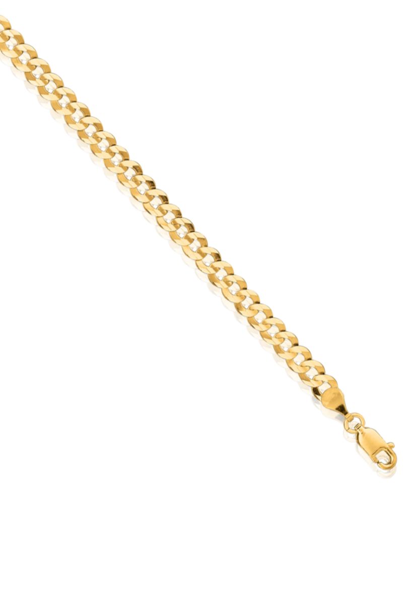 14k Yellow Gold Curb Link Bracelet