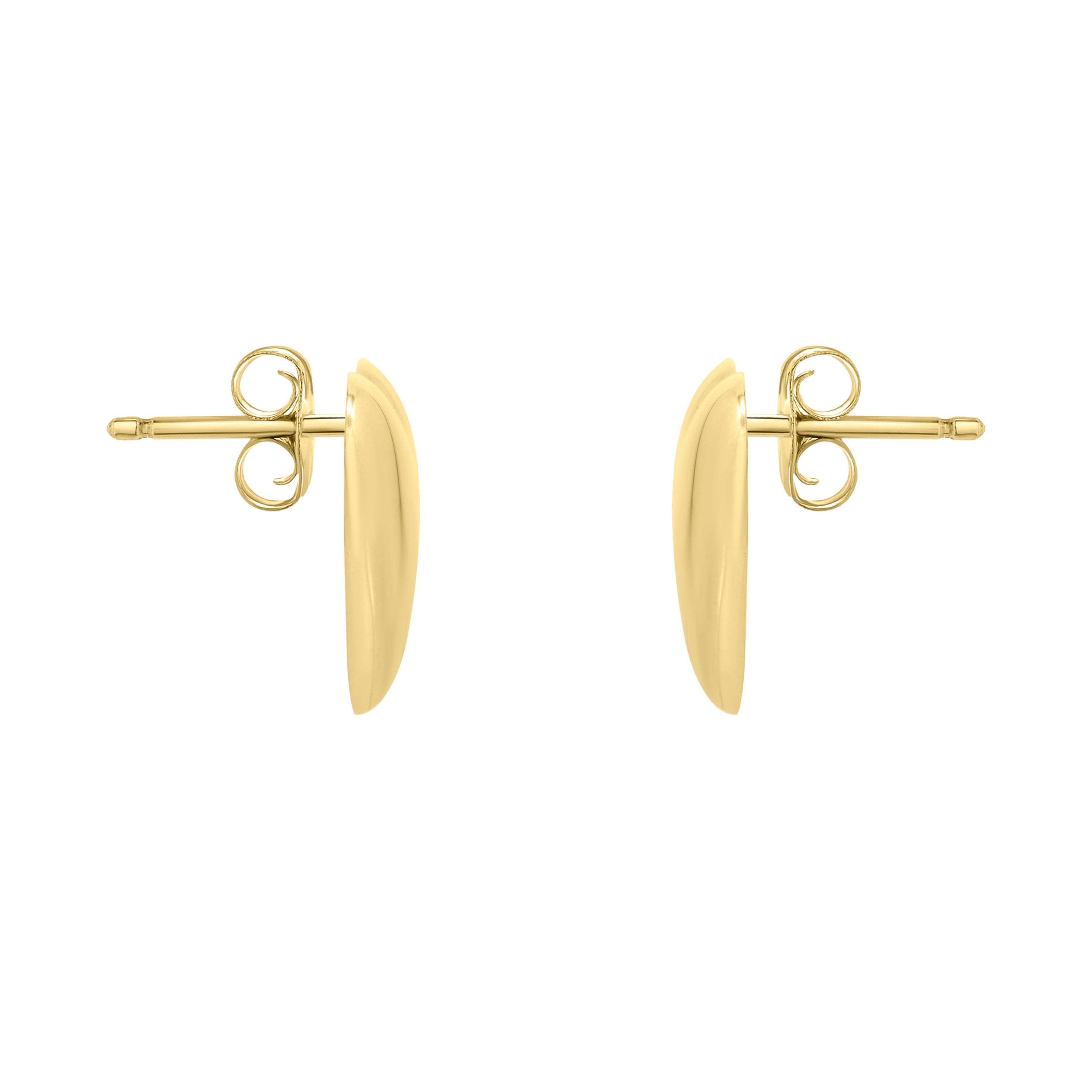 14KY HEART POST EARRING
