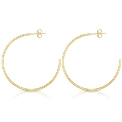 14K Yellow Gold  C Hoop