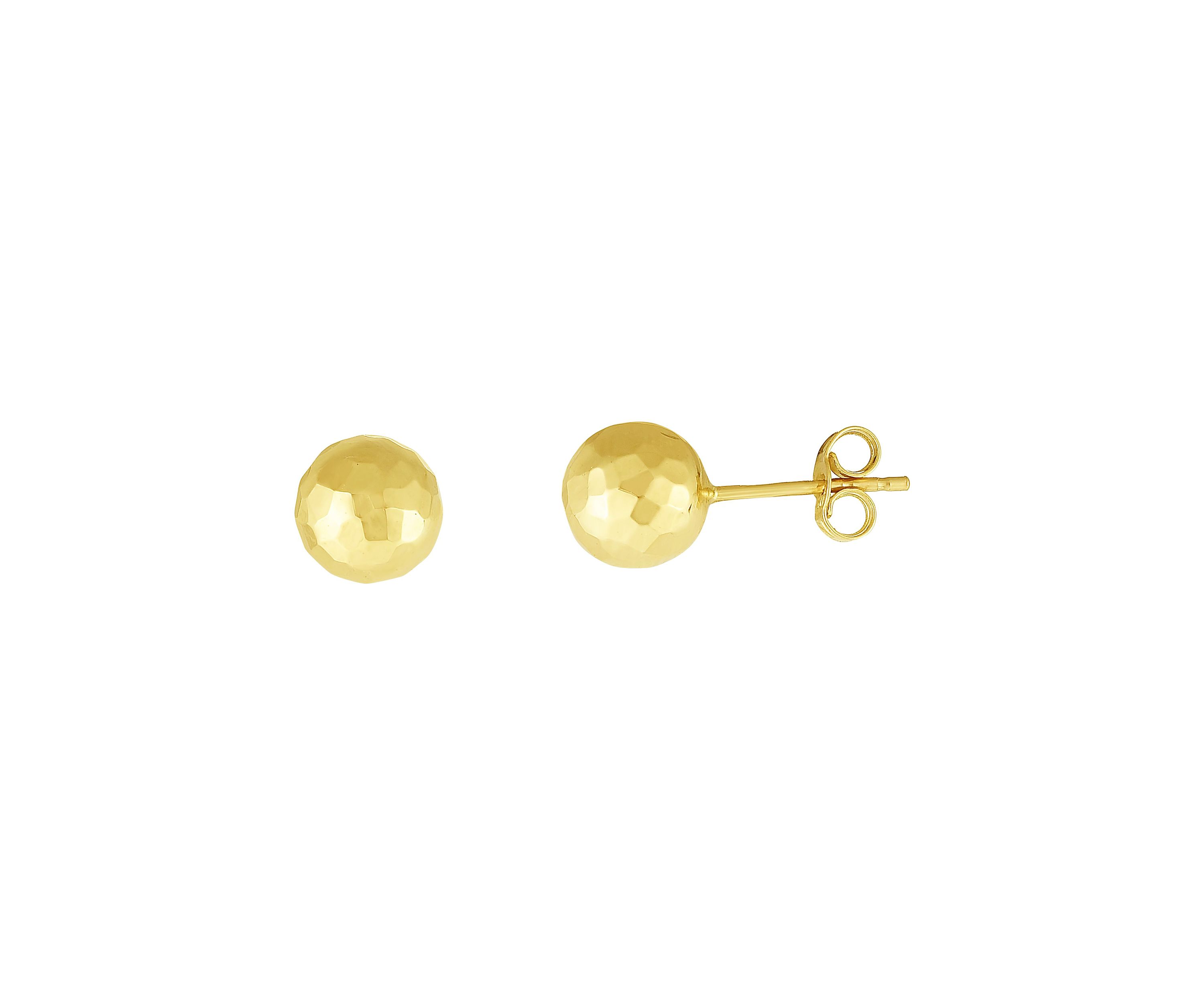 14Ky Ball Post Earring