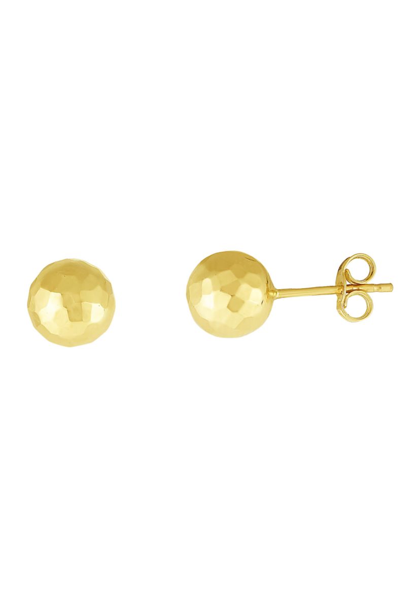 14Ky Ball Post Earring