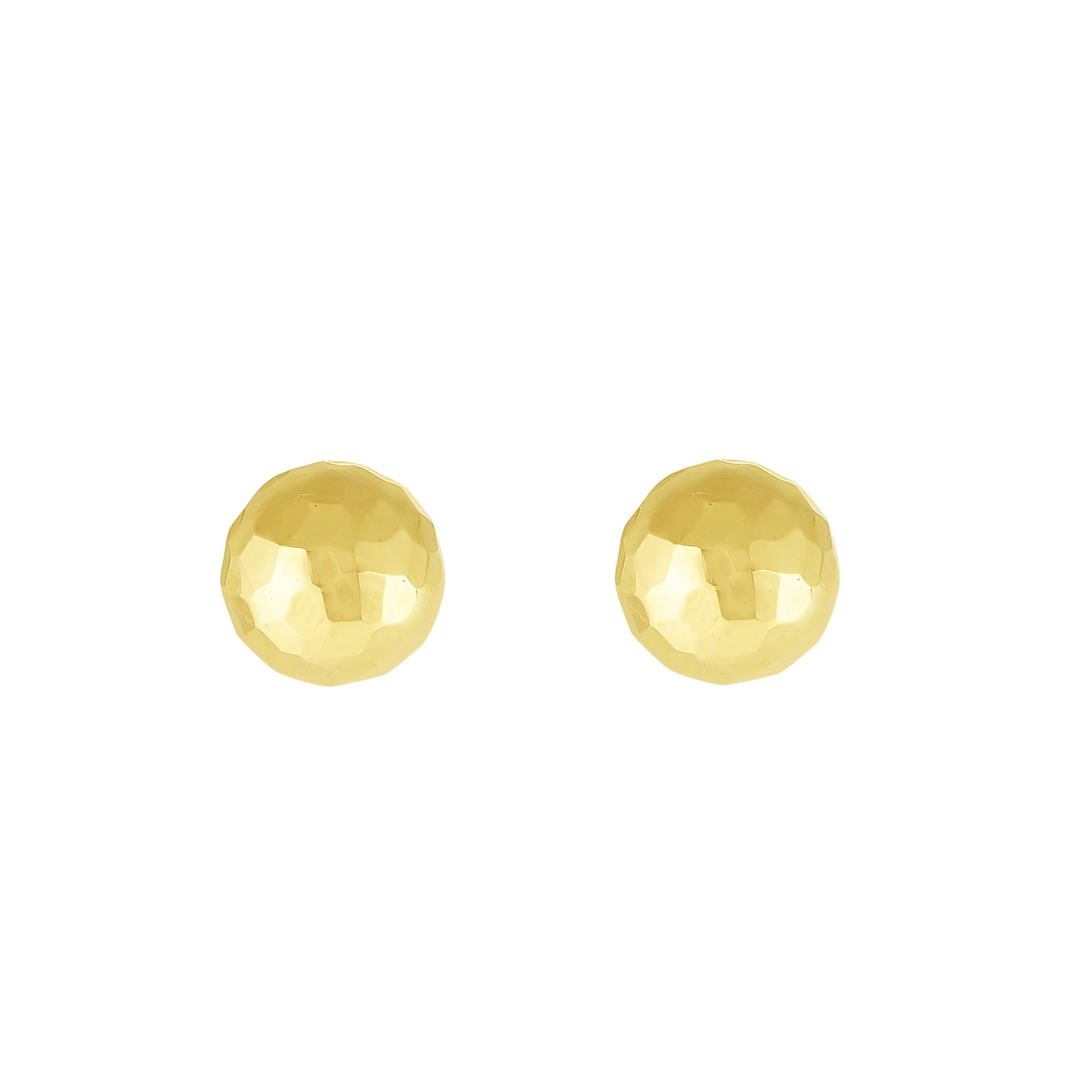 14Ky Ball Post Earring