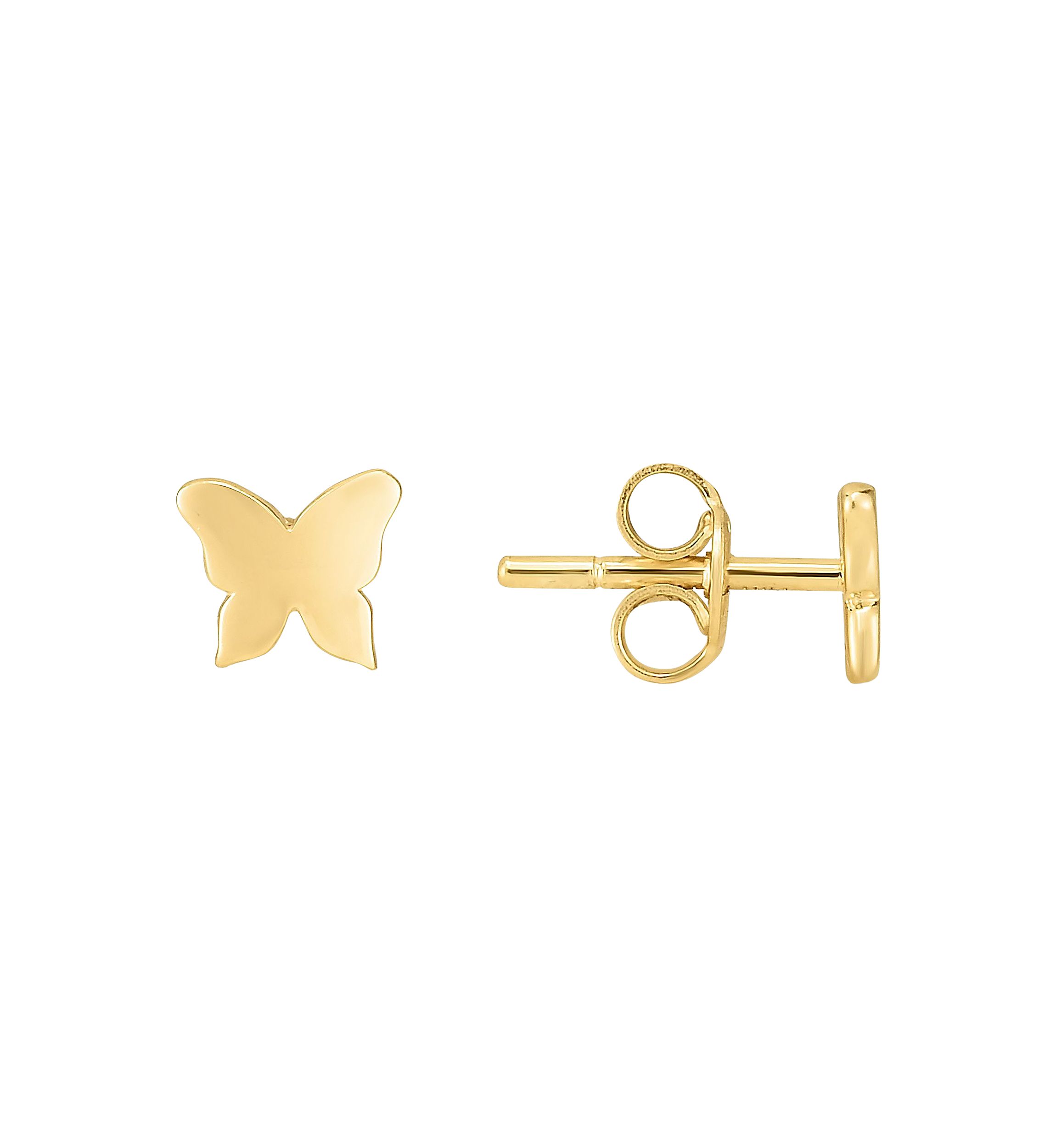 14Ky Butterly Post Earring