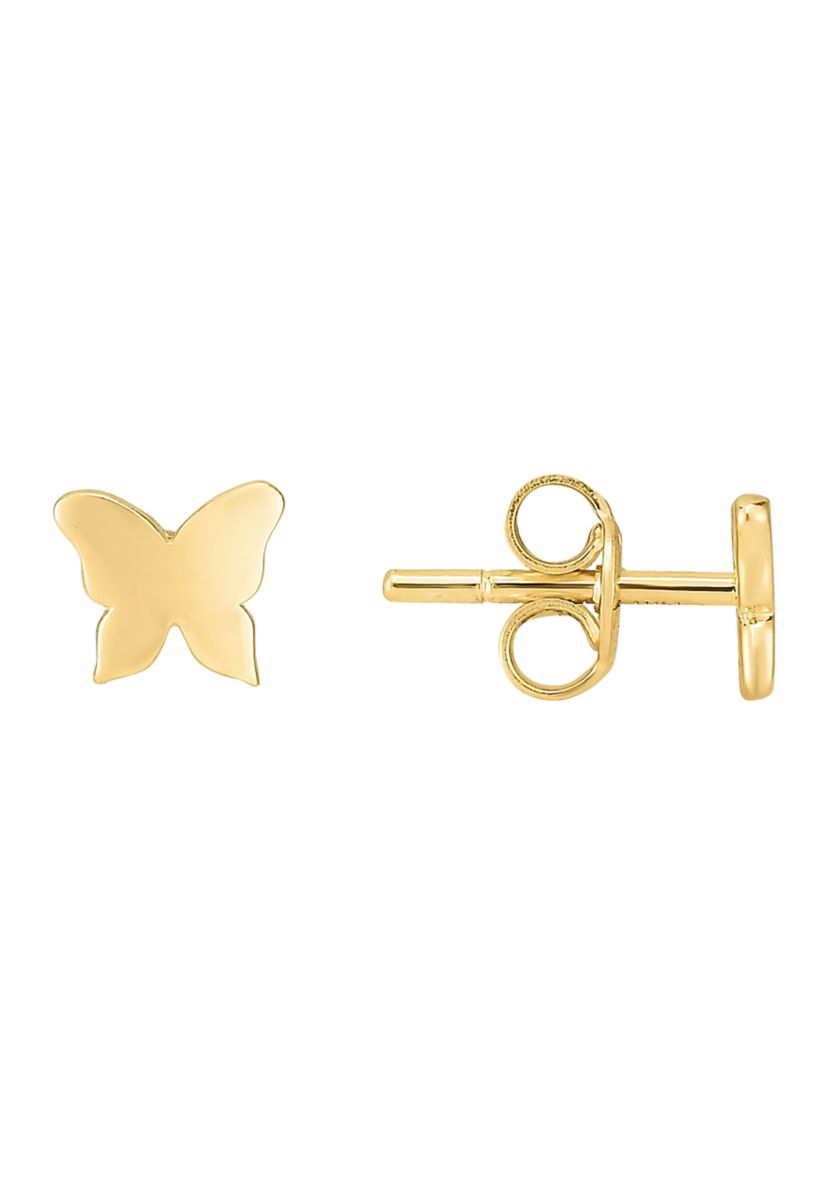 14Ky Butterly Post Earring