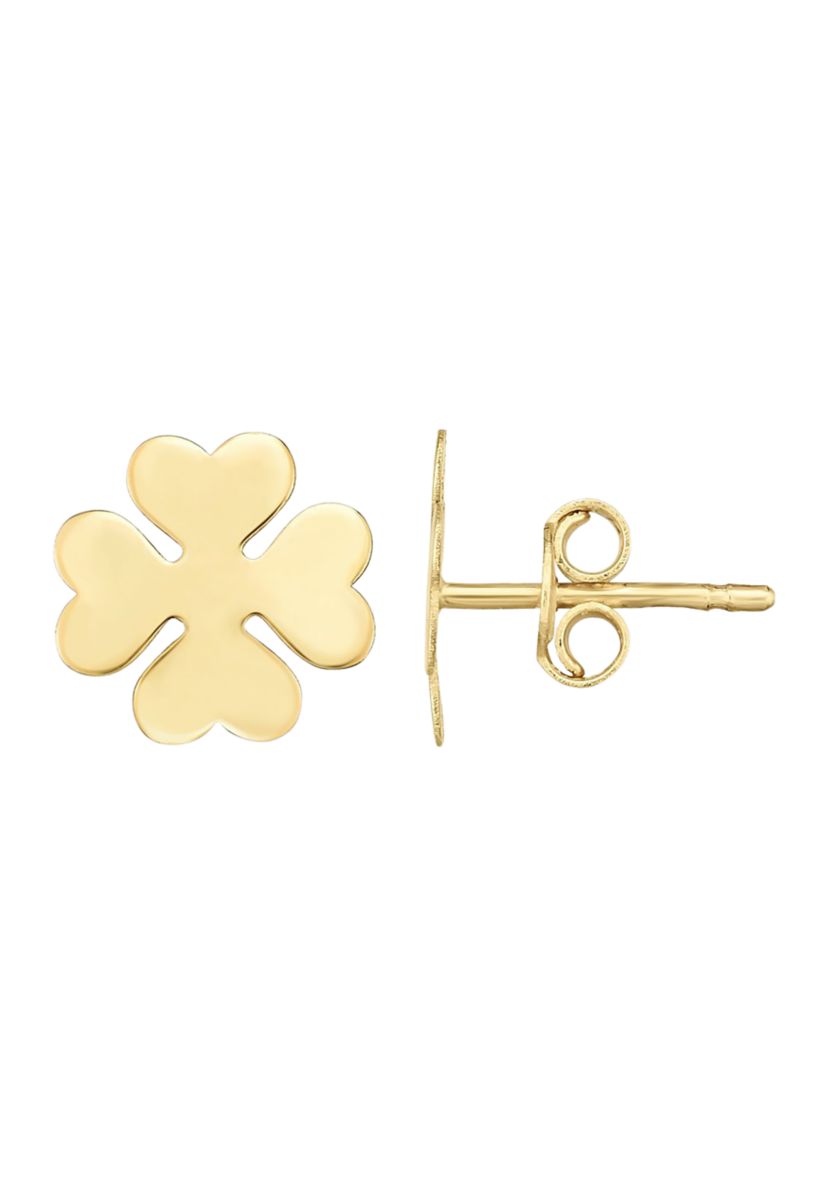 14Ky Clover Earring