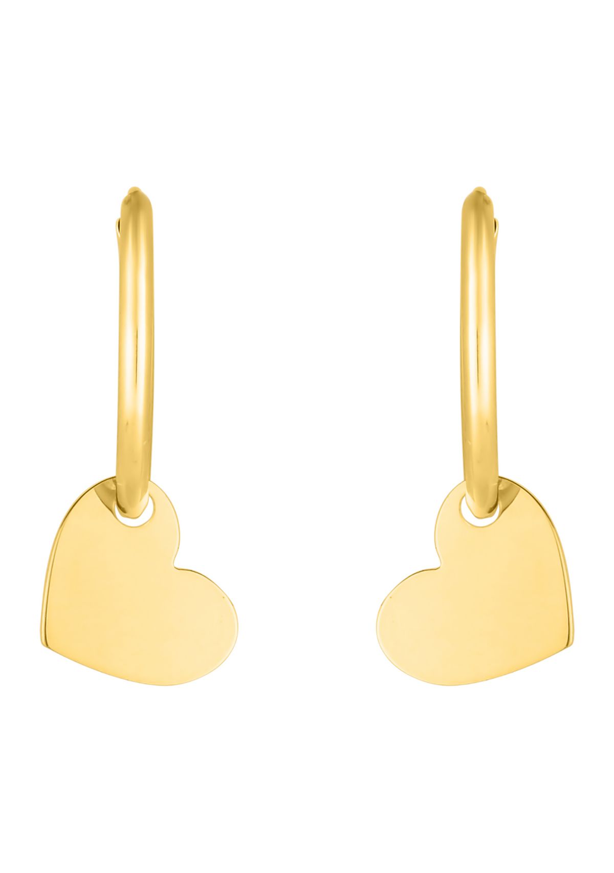 Endless Hoop Heart Earrings   