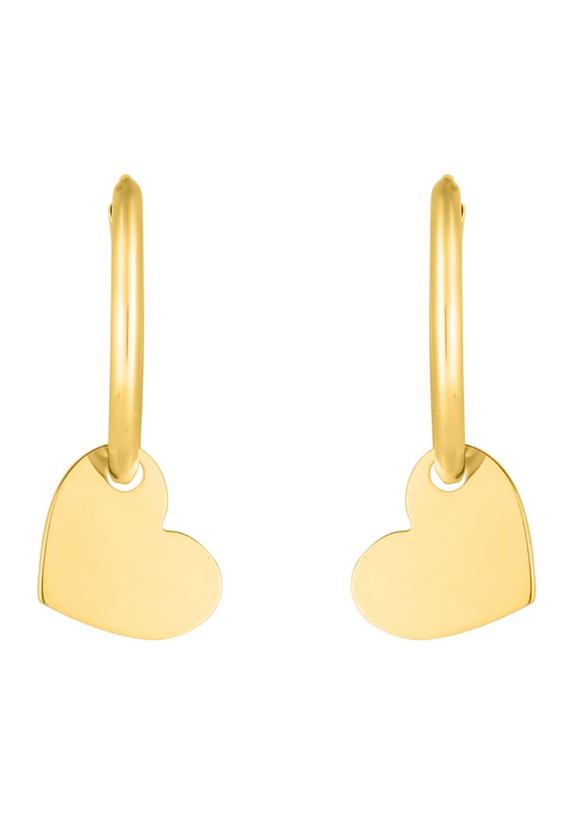 Endless Hoop Heart Earrings   