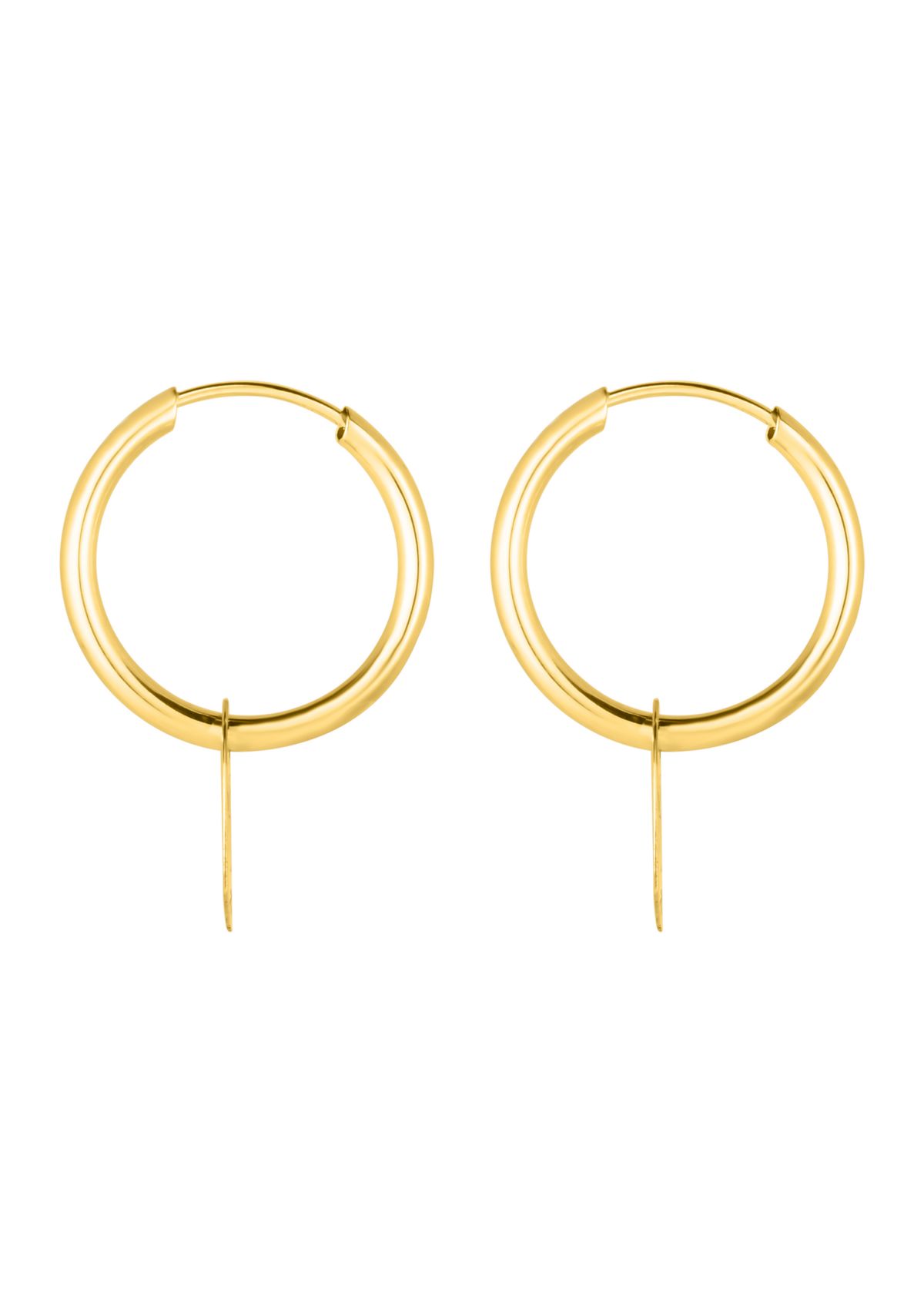 Endless Hoop Heart Earrings   
