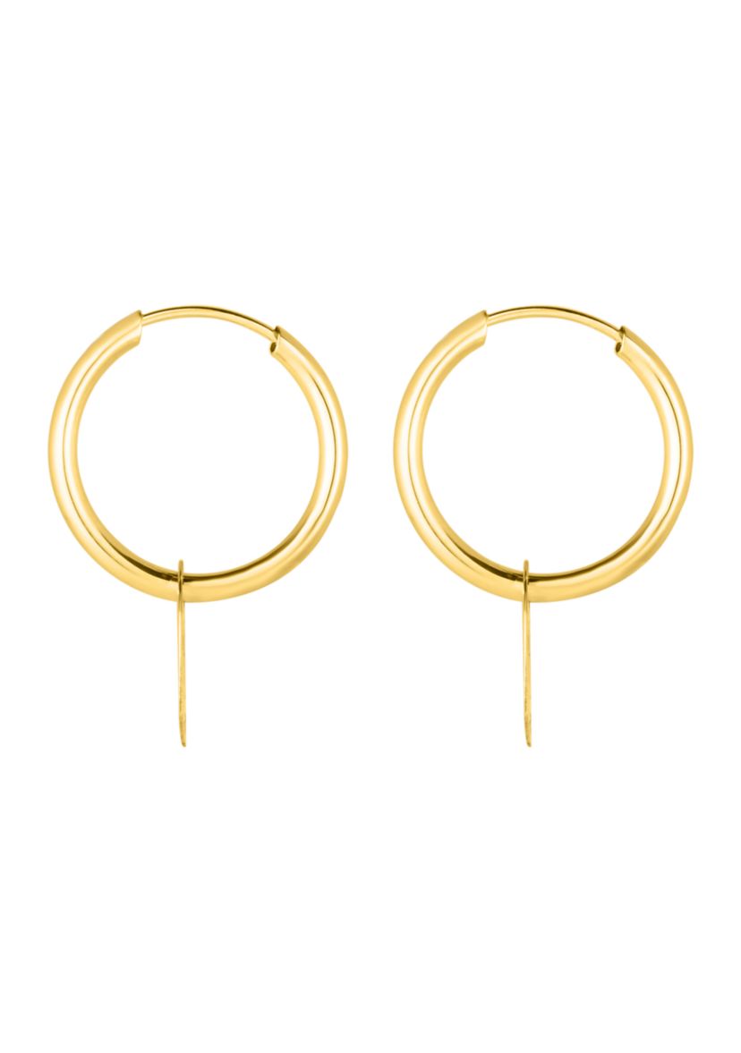 Endless Hoop Heart Earrings   