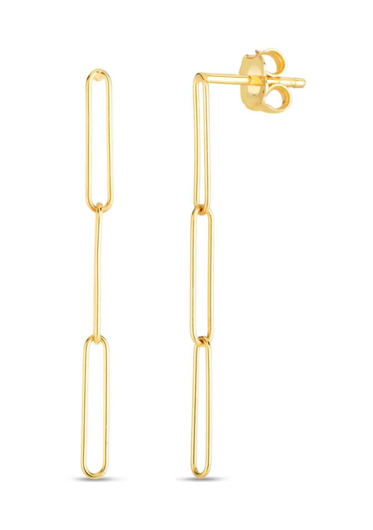 Paperclip Drop Earrings 