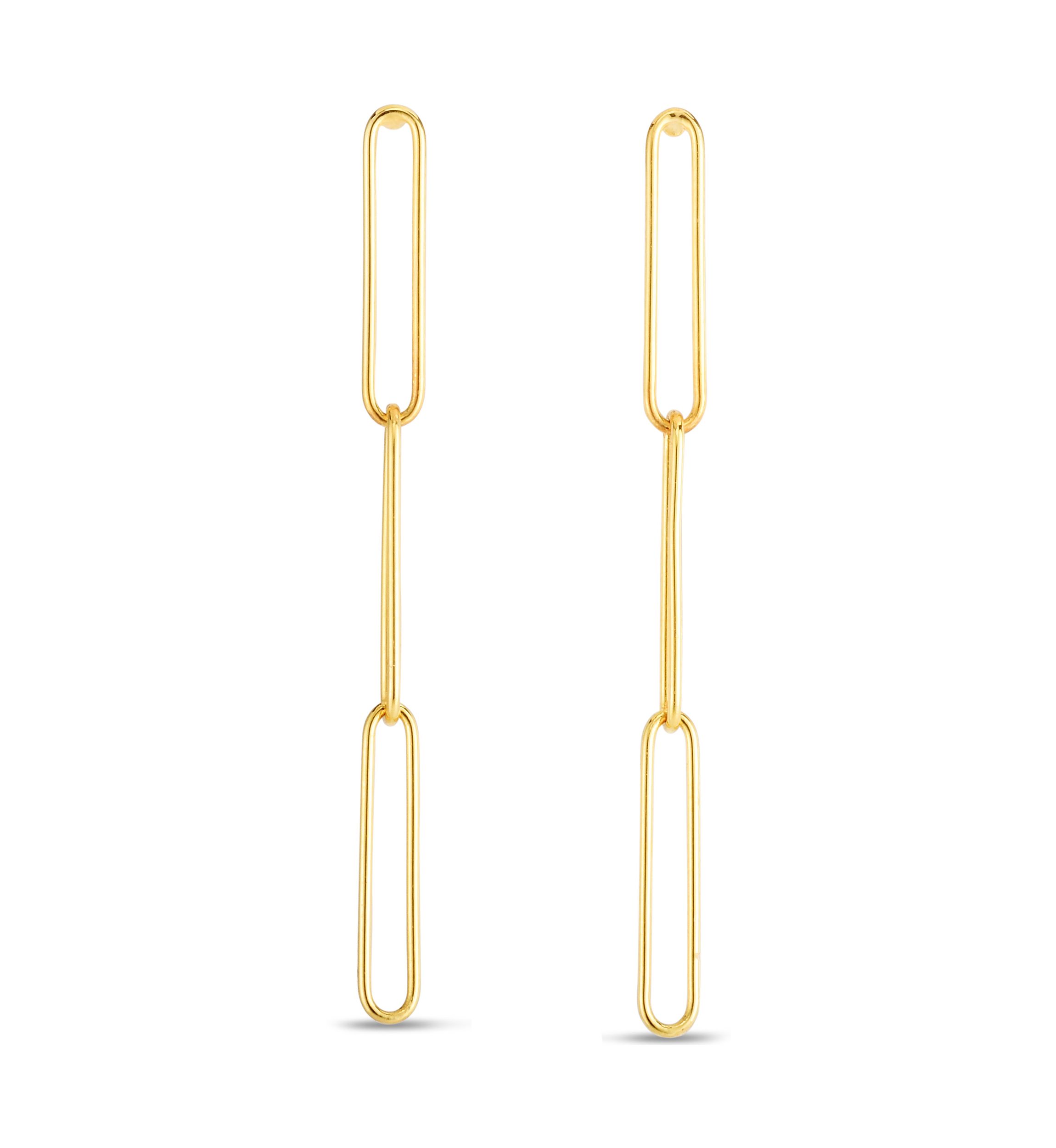Paperclip Drop Earrings 