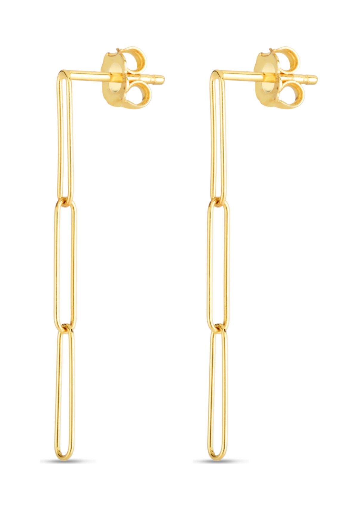 Paperclip Drop Earrings 