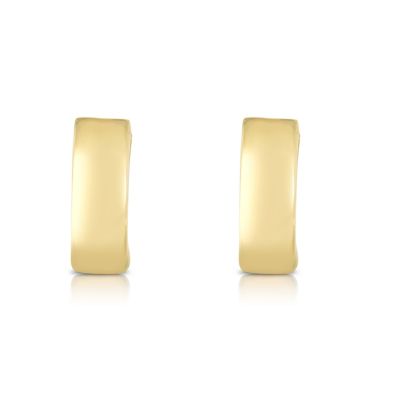 14K Yellow Gold  Huggie