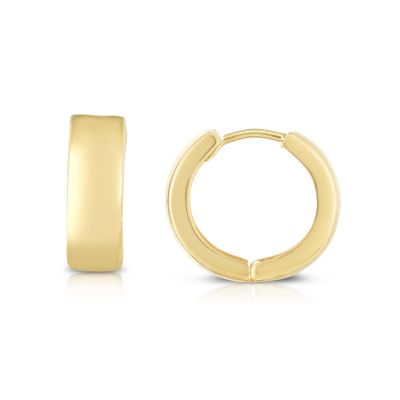 14K Yellow Gold  Huggie