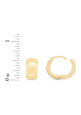 14Ky Huggie Earring