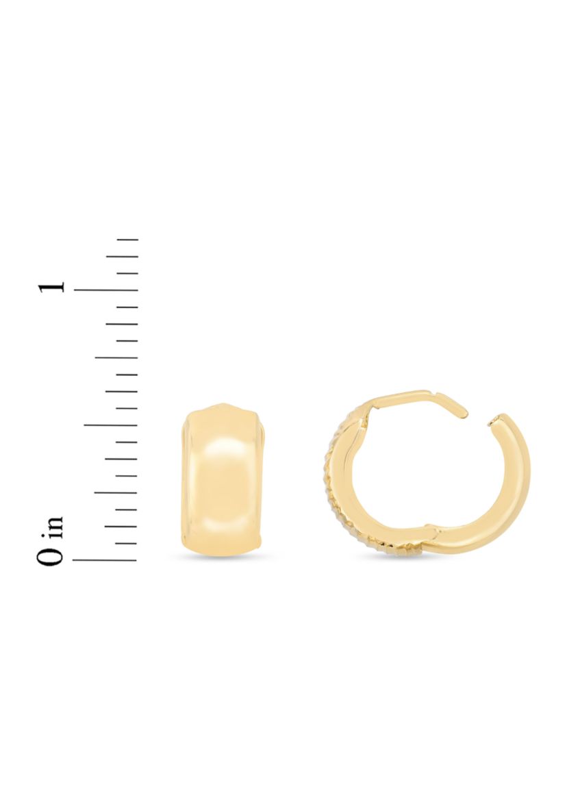 14Ky Huggie Earring