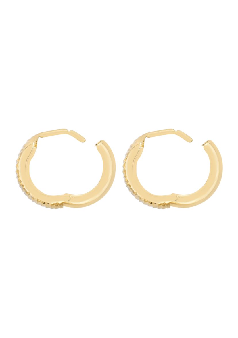 14Ky Huggie Earring