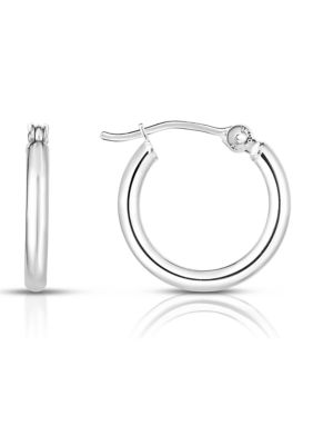 14Kw Tube Hoop Earring