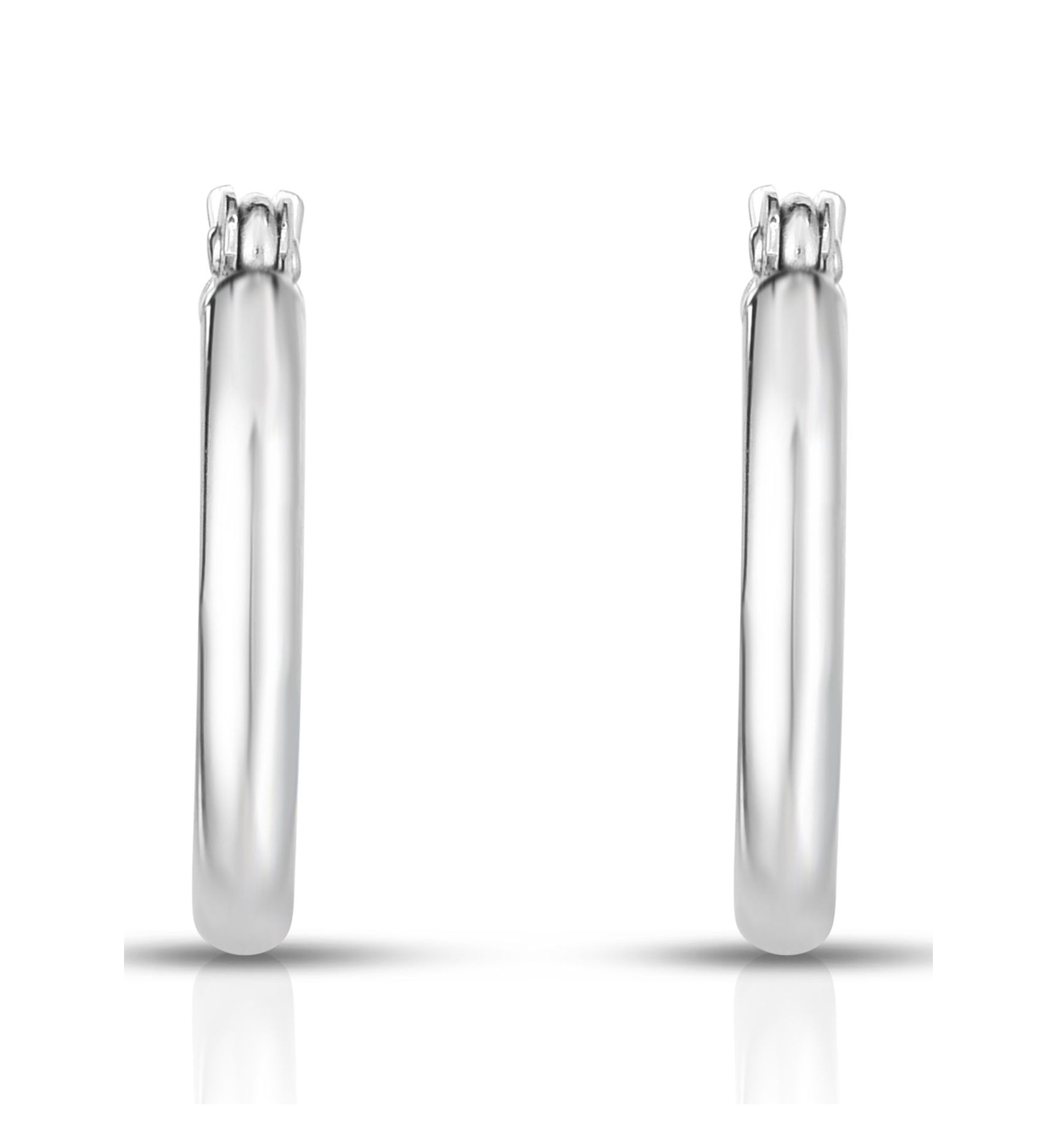 14Kw Tube Hoop Earring