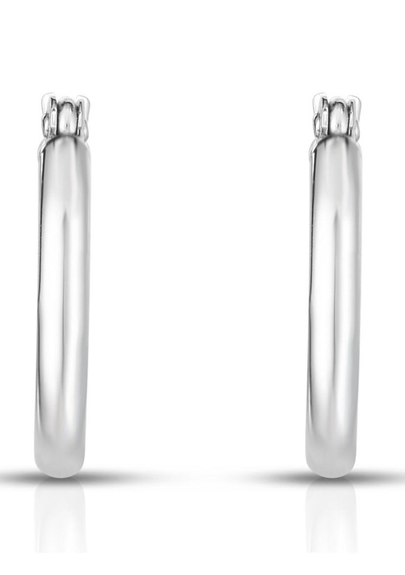 14Kw Tube Hoop Earring