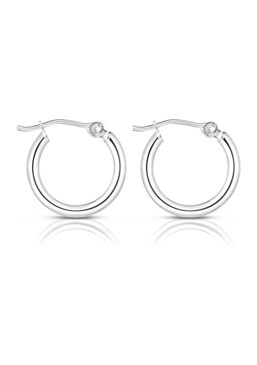 14Kw Tube Hoop Earring