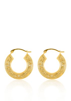 14k Yellow Gold Hoop Earrings