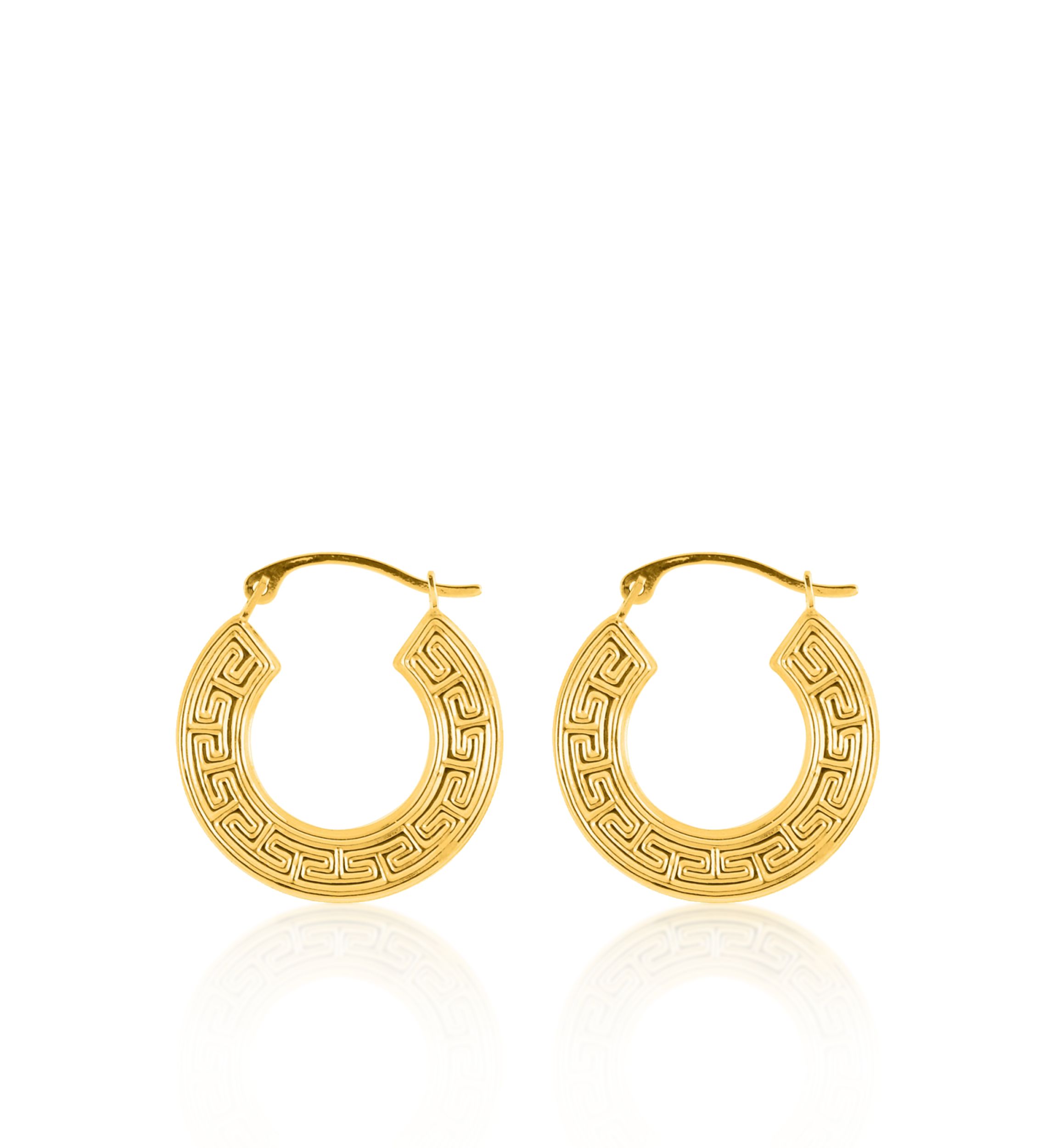 14k Yellow Gold Hoop Earrings