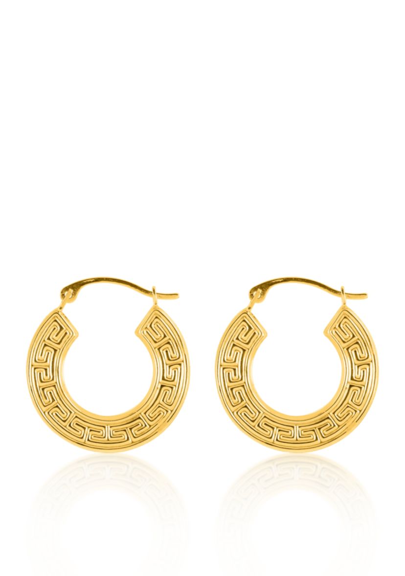 14k Yellow Gold Hoop Earrings