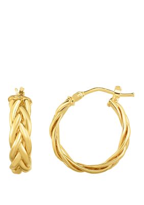 Braid Hoop Earrings