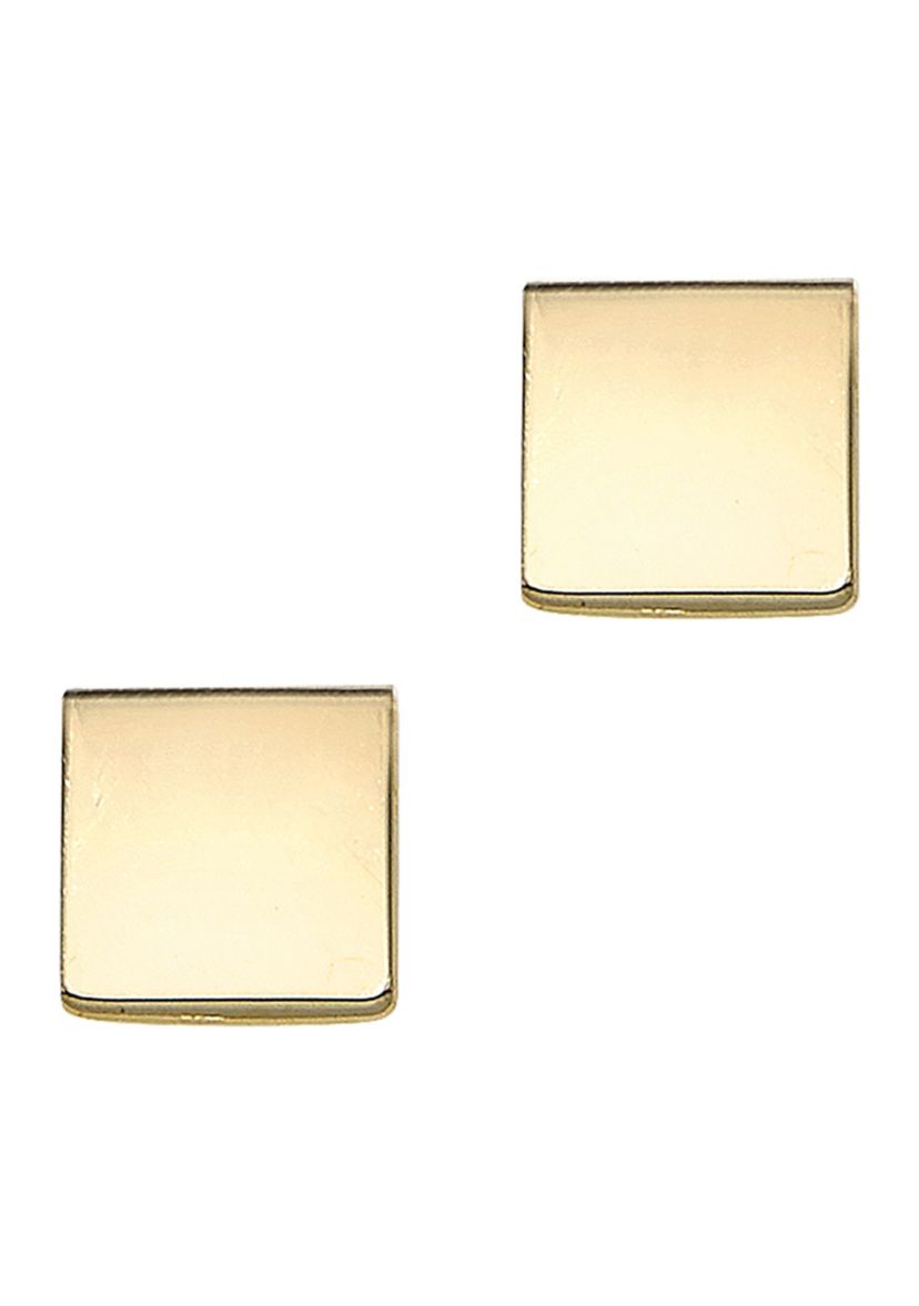 14Ky Square Post Earring