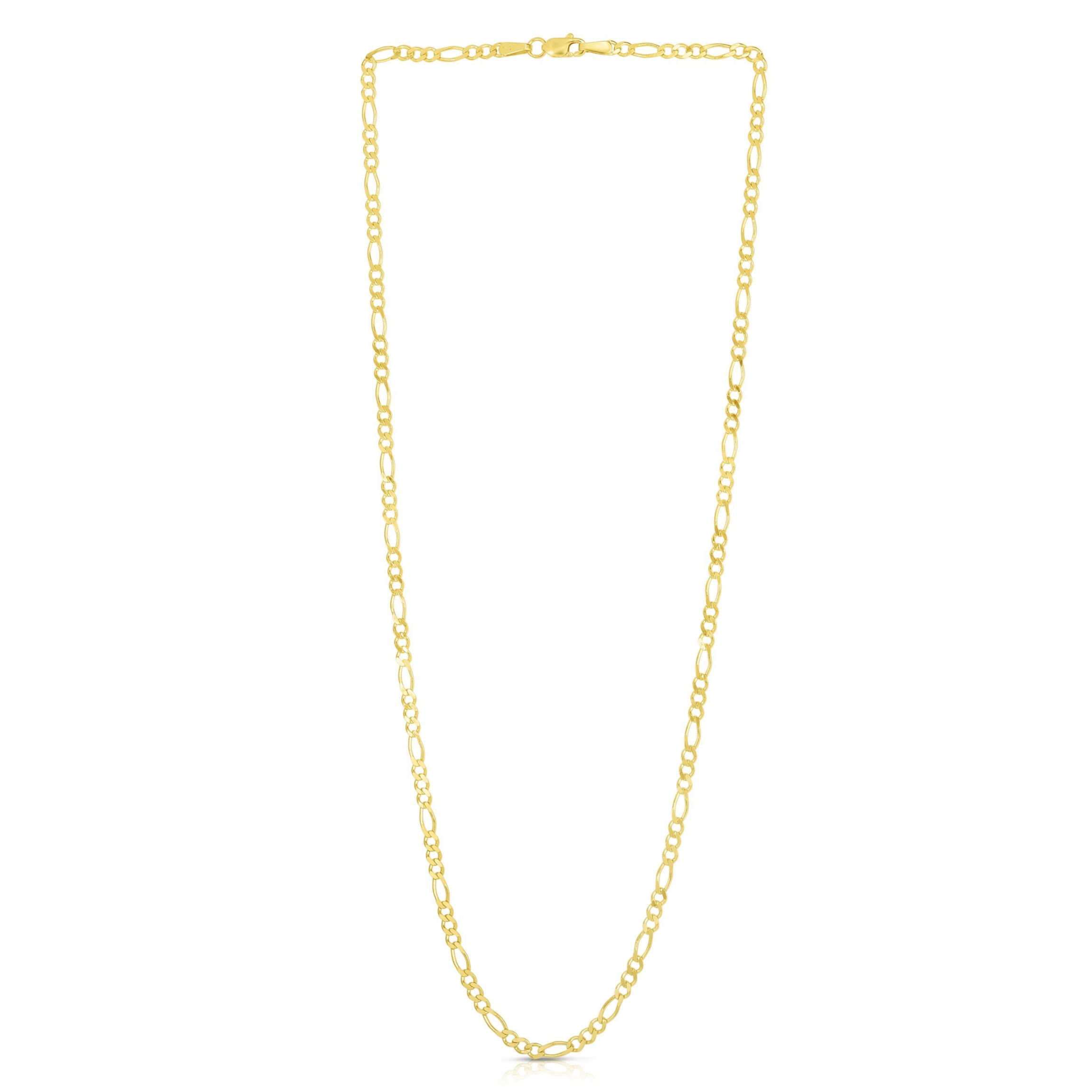 14KY Figaro Chain