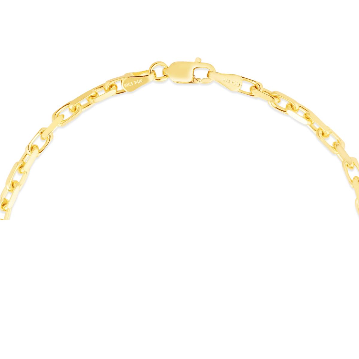 14K Yellow Gold  French Cable Bracelet