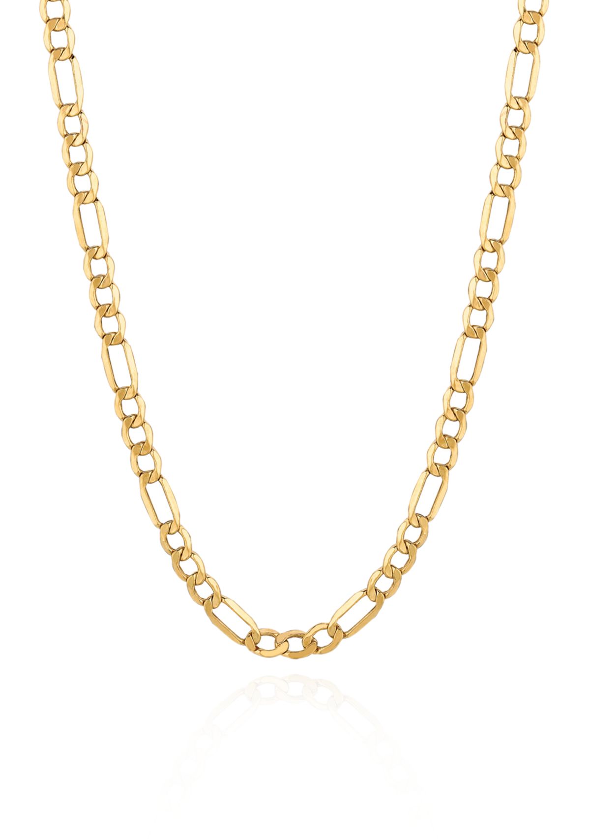 14k Yellow Gold Figaro Link Necklace