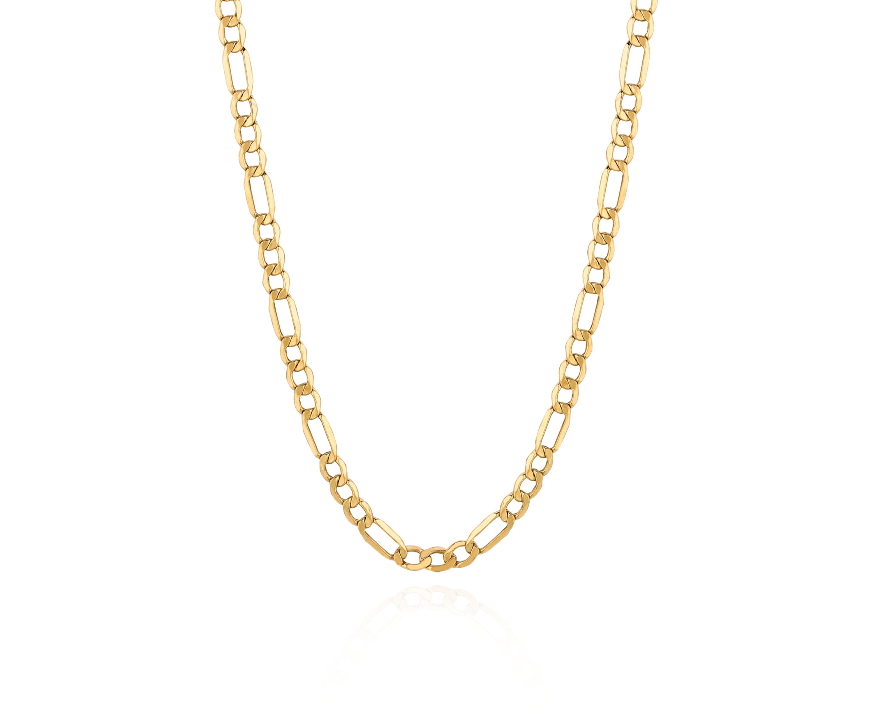14k Yellow Gold Figaro Link Necklace
