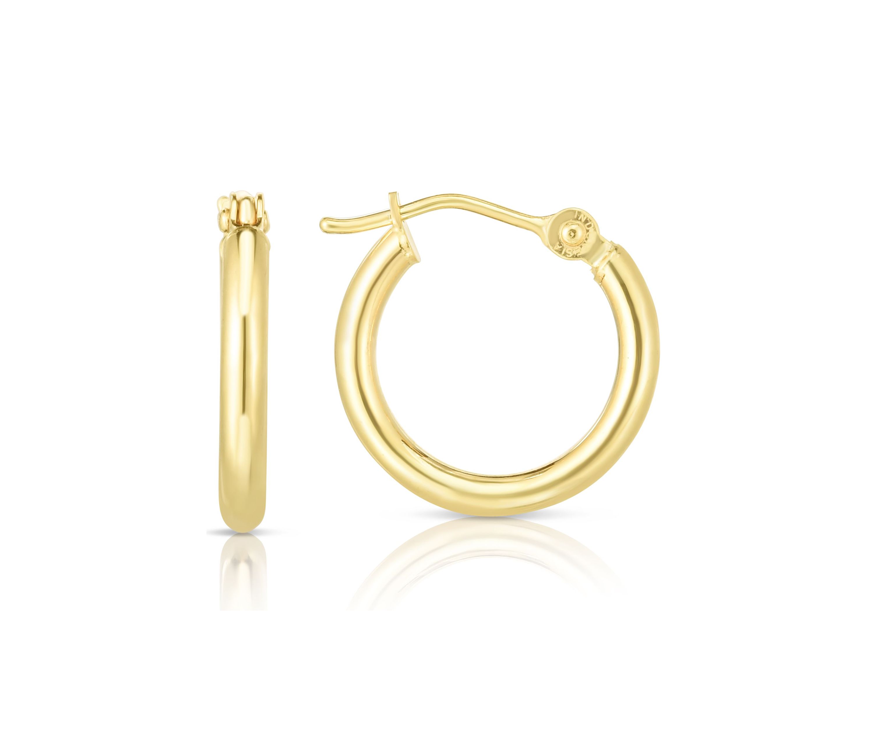 14Ky Hoop Earring