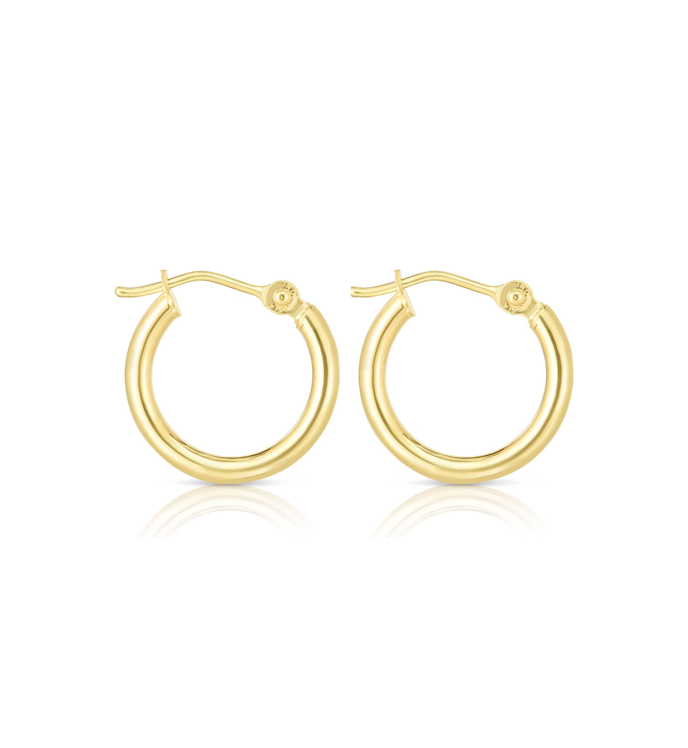 14Ky Hoop Earring