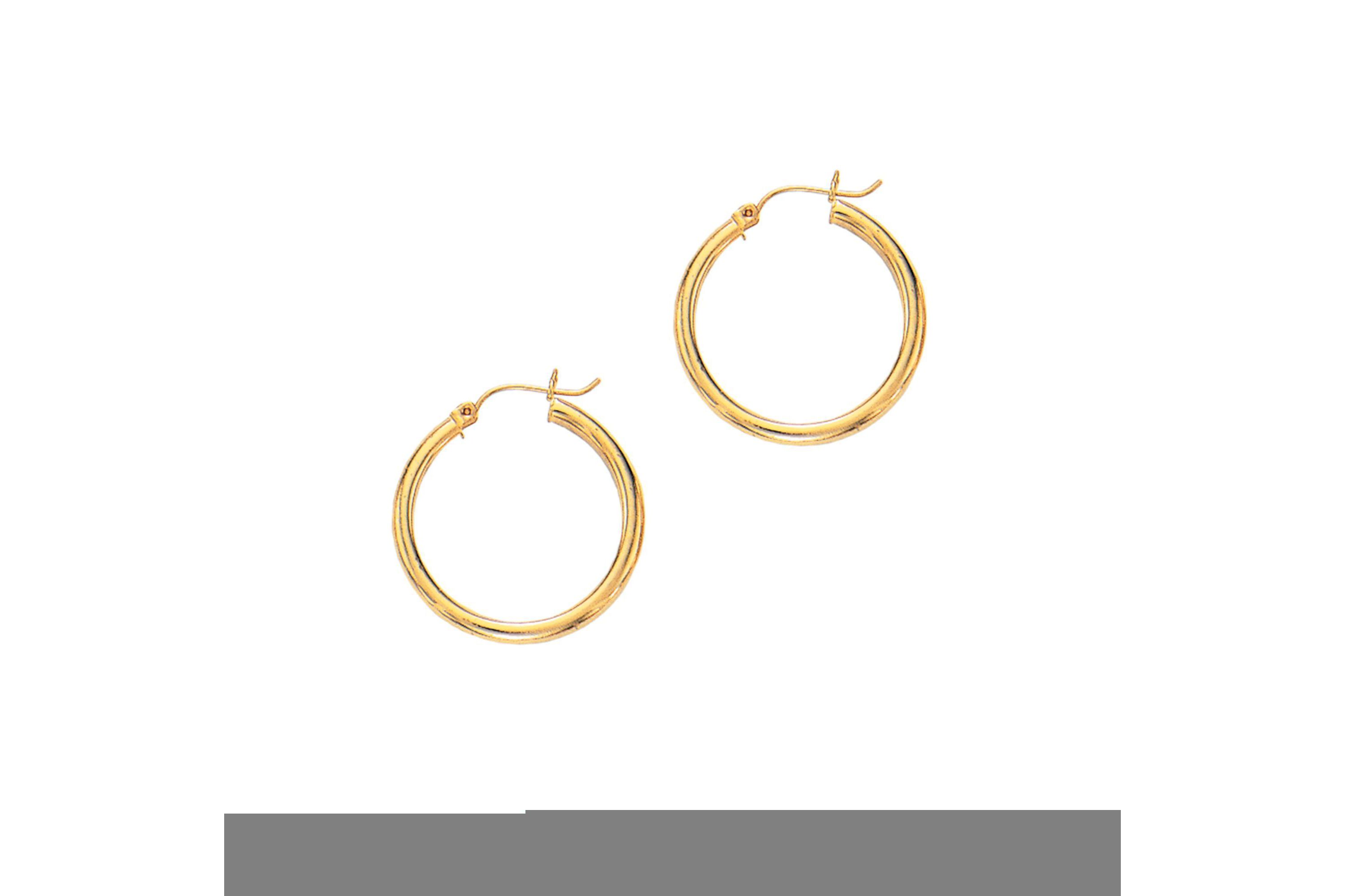 14Ky Hoop Earring