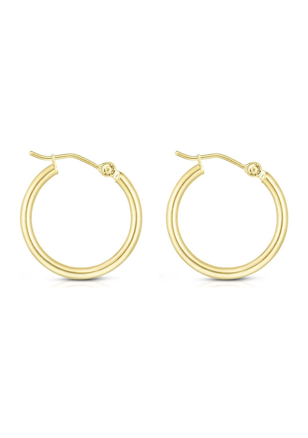 14Ky Round Tube Earring