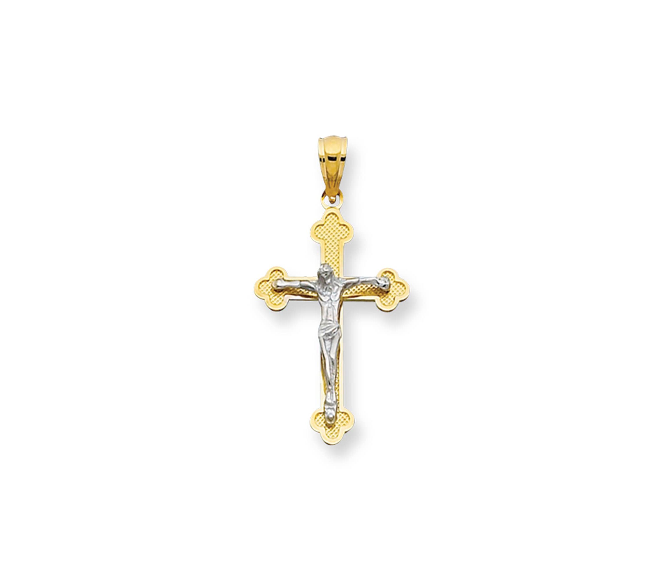 14KY FIGURINE CROSS PENDANT
