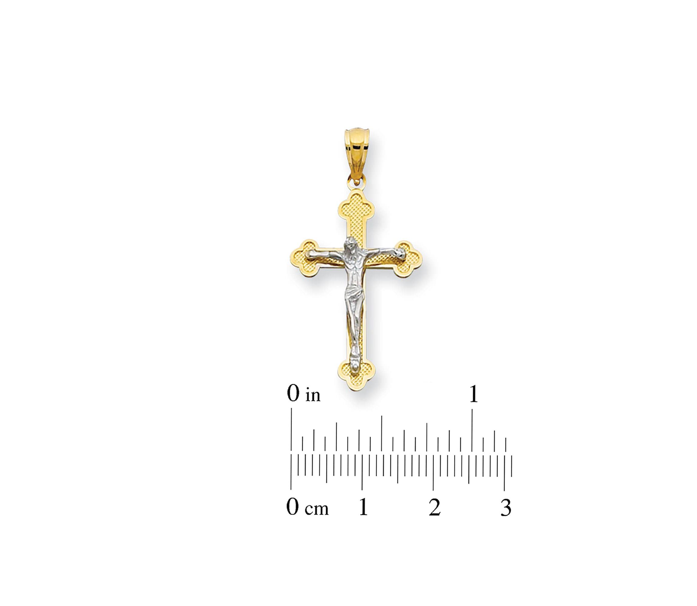 14KY FIGURINE CROSS PENDANT