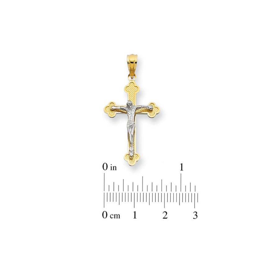 14KY FIGURINE CROSS PENDANT