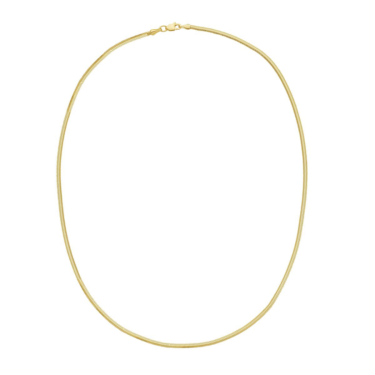 14K 18 Oval Snake Chain with lobster clasp