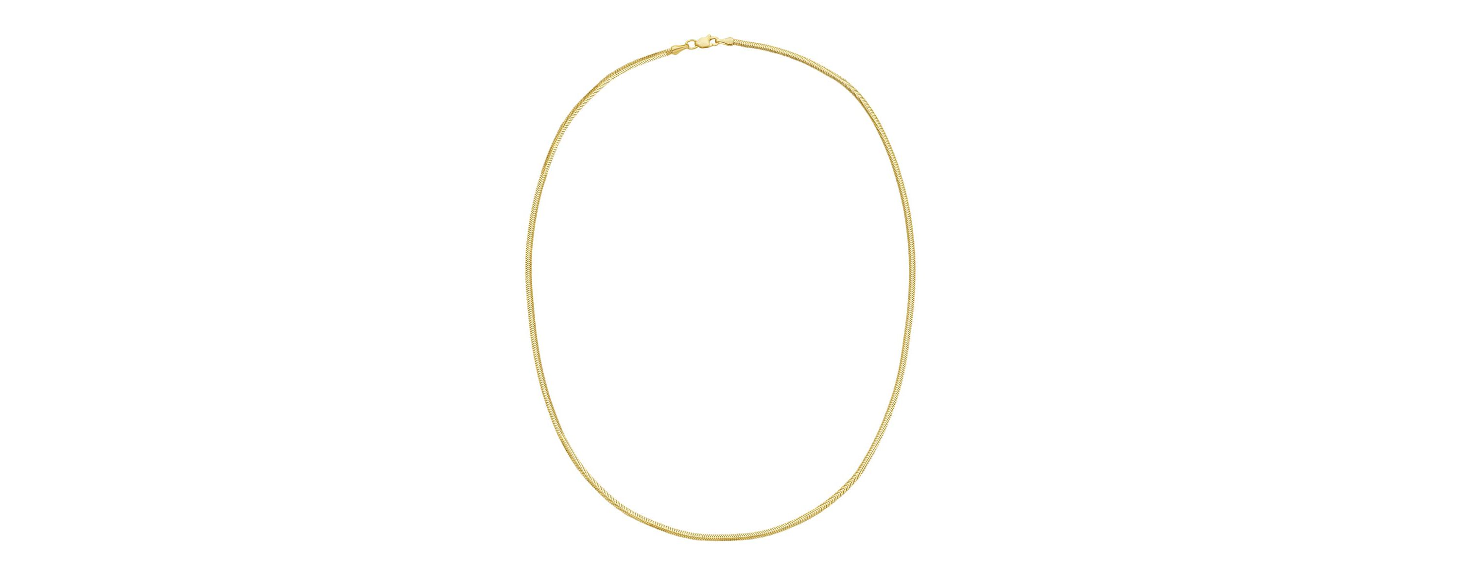 14K 18 Oval Snake Chain with lobster clasp