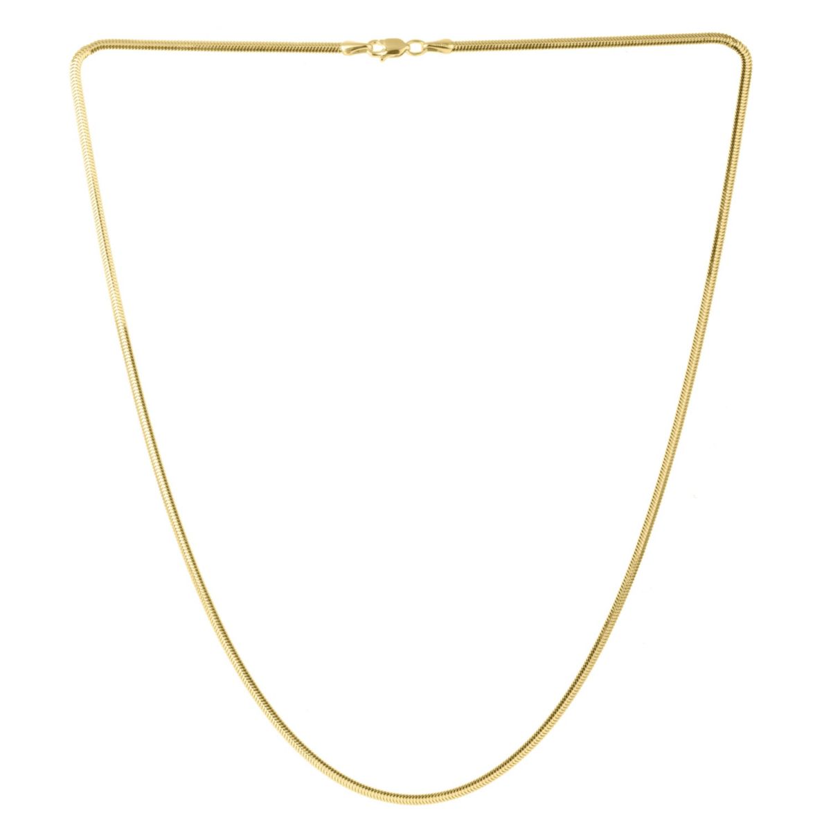 14K 18 Oval Snake Chain with lobster clasp
